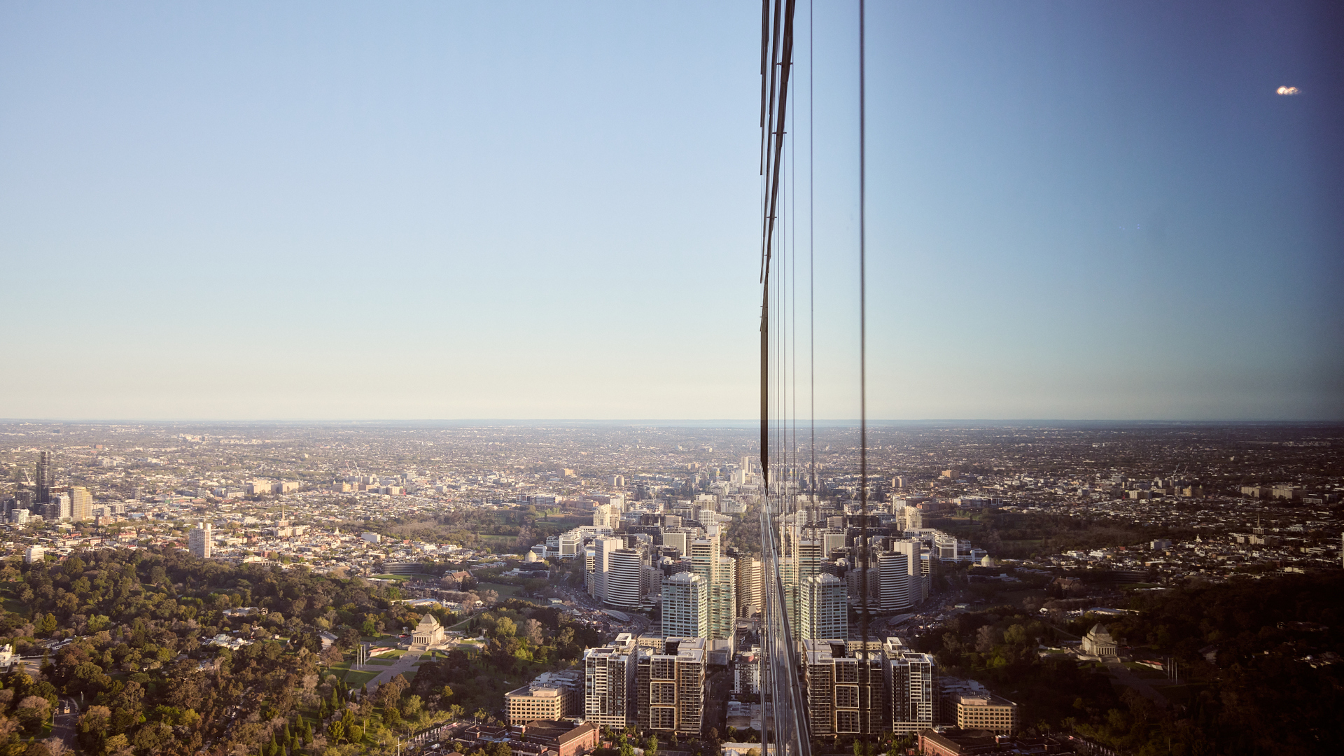 View of Melbourne a clear day from 285 metres high