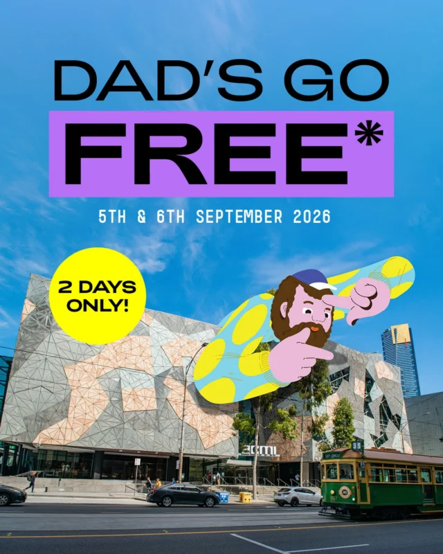 Celebrate Father’s Day at Melbourne Skydeck with an experience Dad won’t forget. ✨
DADS GO FREE* on Saturday 5 and Sunday 6
September 2026!

Treat Dad, Grandad, an uncle or father figure to spectacular views from 88 floors above Melbourne.
Bring the family and make some unforgettable memories together from the best seat in the house.

How to claim:
1️⃣ Visit Melbourne Skydeck on 5 or 6 September
2️⃣ Quote “Dad’s Go Free” at the admissions desk

For every child ticket purchased, one Dad receives free entry*

This special offer is available for walk-up guests only, so bring the family and join us for a Father’s Day weekend to remember!

*T&Cs apply. Find out more at
www.melbourneskydeck.com.au/dads-go-free/

#melbourneskydeck #fathersday #fathersdaymelbourne #whatsonmelb #visitmelbourne